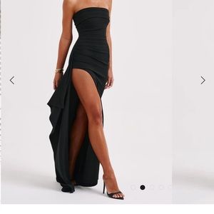 Babyboo: Zafira Maxi black dress- SMALL prom dress BRAND NEW